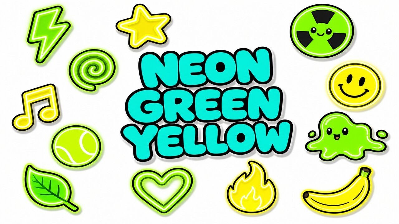 Neon Green & Yellow custom cursor collection preview