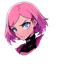 Neon Pink Hero Cursor default cursor