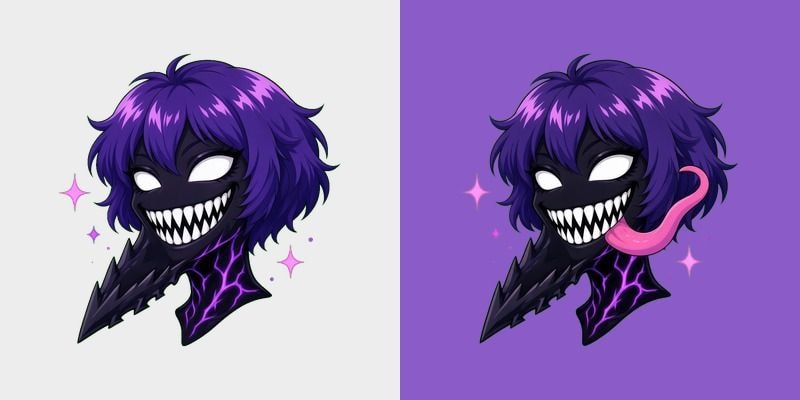 Neon Symbiote Grin Cursor