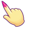 Occult Pink Dagger Cursor pointer cursor