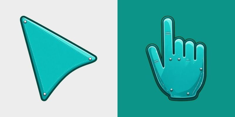 Ocean Teal Chunky Cursor