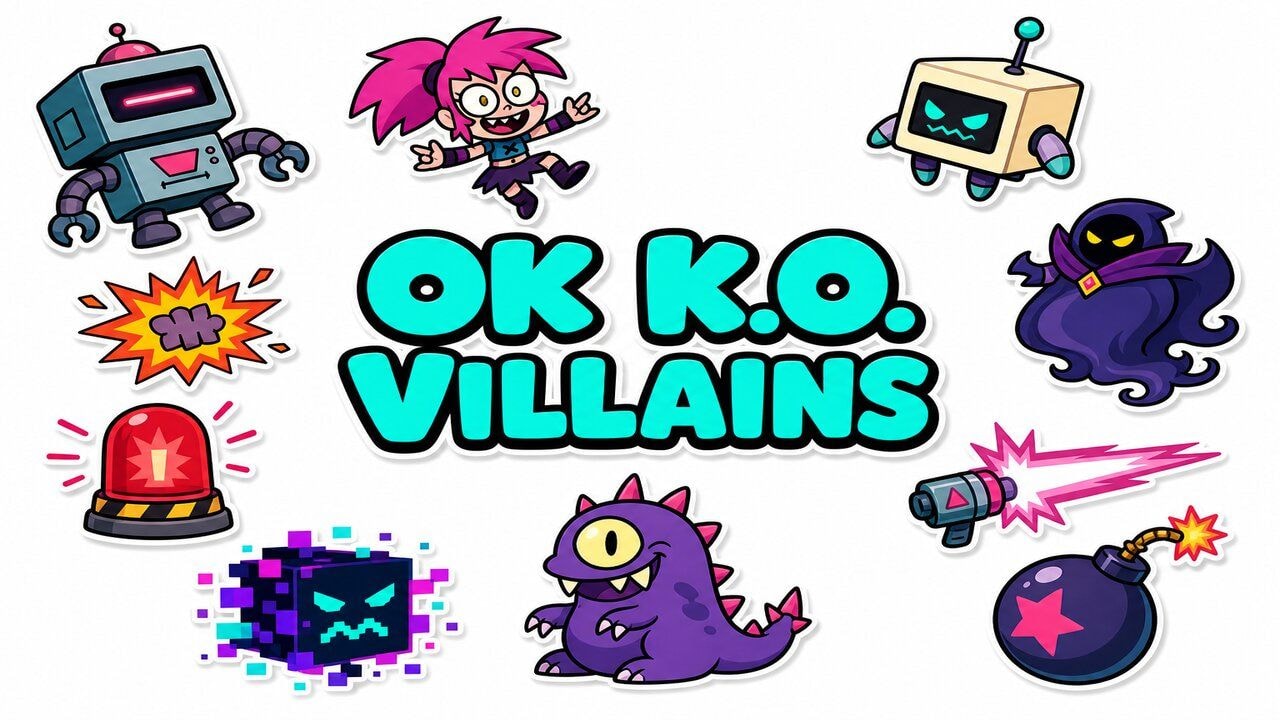 OK K.O. Villains custom cursor collection preview