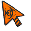 Orange Hazmat Biohazard default cursor