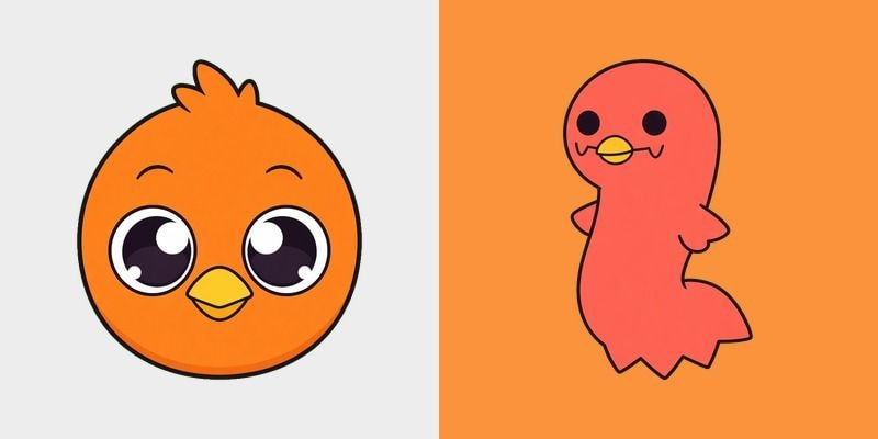 Orange Opila Bird