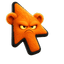 Orange Plush Grump Cursor default cursor