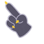 Pastel Black Cat Cursor pointer cursor
