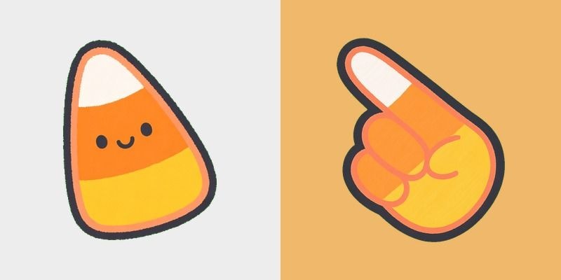 Pastel Candy Corn Cursor