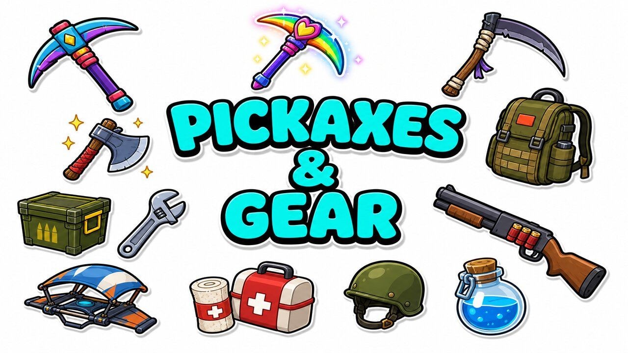 Pickaxes & Gear custom cursor collection preview