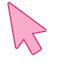 Pink Cowboy Ghost Cursor default cursor