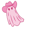 Pink Cowboy Ghost Cursor pointer cursor