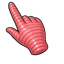 Pink Earthworm Cursor pointer cursor