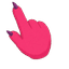 Pink Fluff Wing Monster Cursor pointer cursor