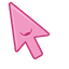Pink Jack-o-Lantern Cursor default cursor