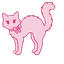 Pink Spooky Cat Cursor pointer cursor