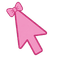 Pink Witch Bow Cursor default cursor