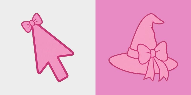 Pink Witch Bow Cursor