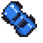Pixel Blue Truck Cursor default cursor