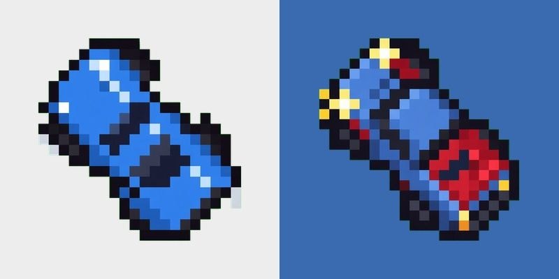 Pixel Blue Truck Cursor