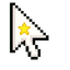 Pixel Bunny Star Cursor default cursor