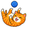 Pixel Ginger Yarn Cat Cursor pointer cursor