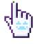 Pixel Halloween Ghost Cursor pointer cursor