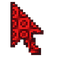 Pixel Horror Grin Claw Cursor pointer cursor