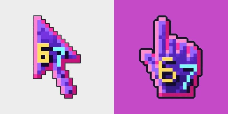 Pixel Neon 67 Cursor