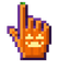 Pixel Pumpkin Cursor pointer cursor