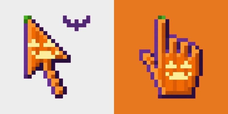 Pixel Pumpkin Cursor