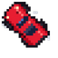 Pixel Red Supercar Cursor default cursor