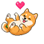 Pixel Shiba Love Cursor pointer cursor