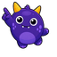 Plum Horn Monster pointer cursor
