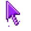 Poison Purple Pixel Cursor default cursor