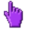 Poison Purple Pixel Cursor pointer cursor