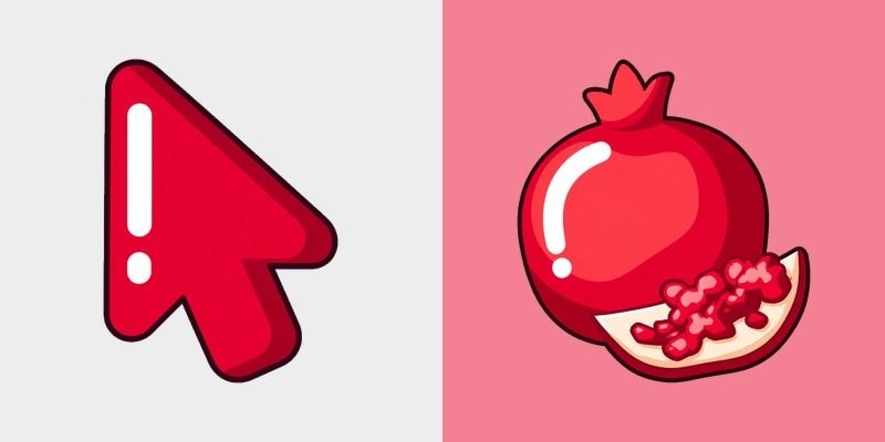 Pomegranate cursor preview