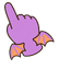 Purple Bat Cat Cursor pointer cursor