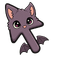 Purple Boo Bat Cursor default cursor