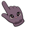 Purple Boo Bat Cursor pointer cursor