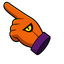 Purple Hat Jackolantern Cursor pointer cursor
