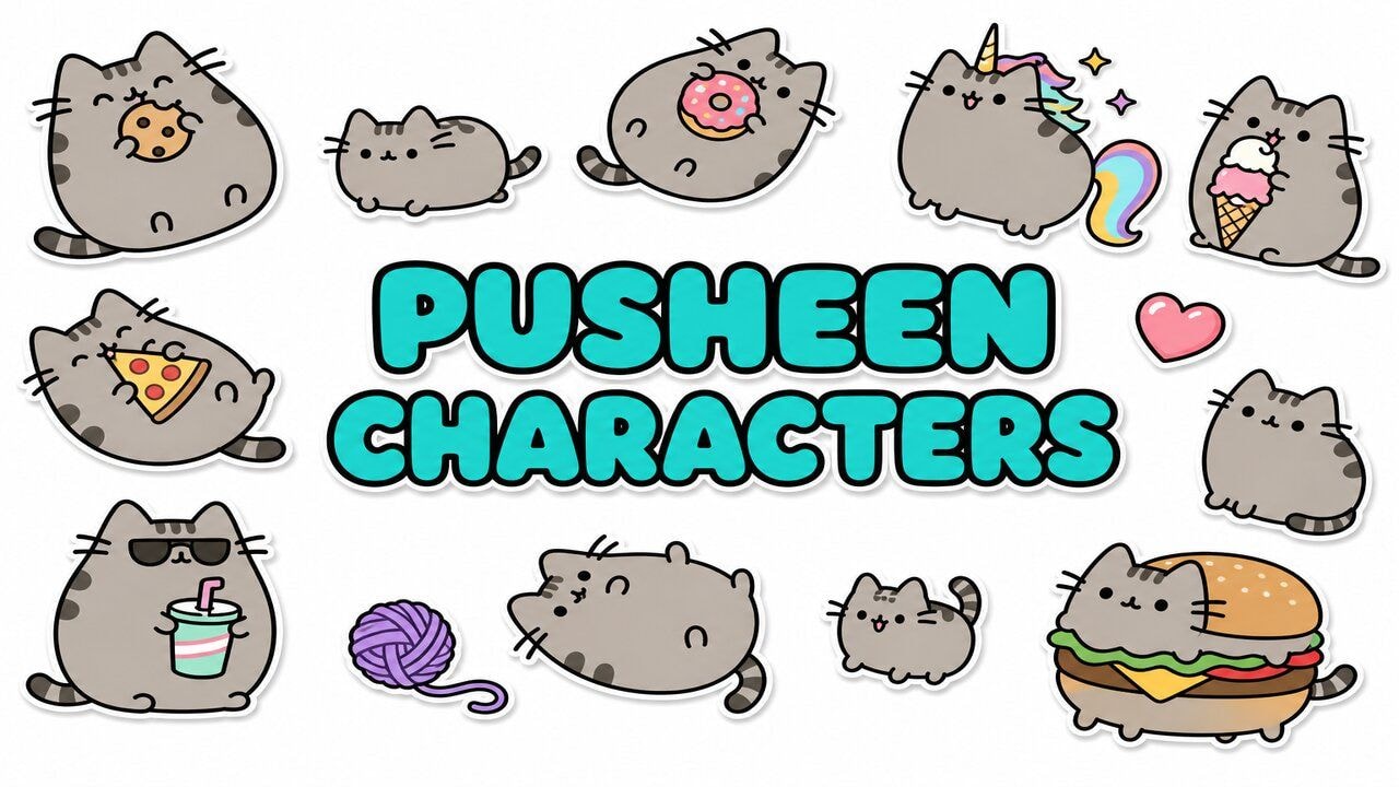 Pusheen Characters custom cursor collection preview