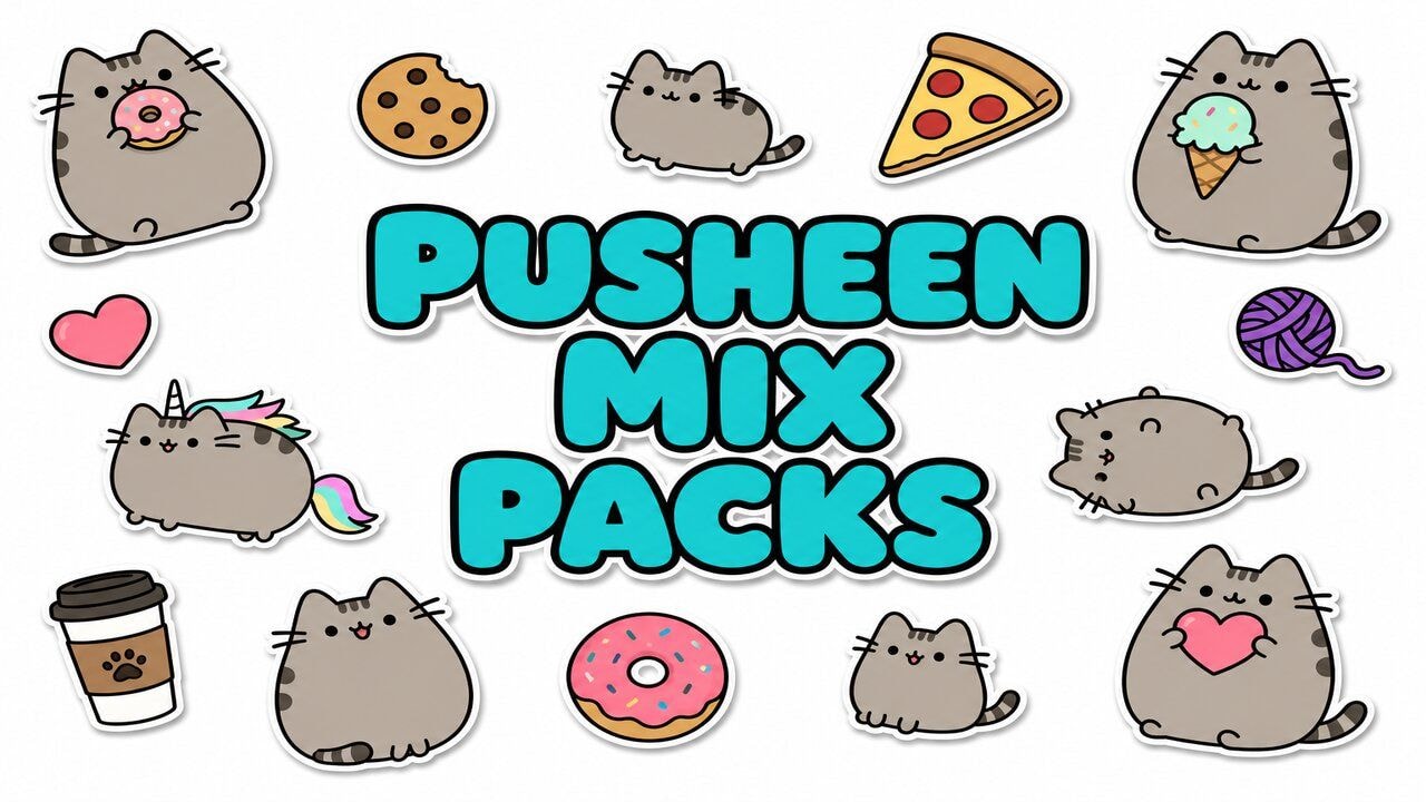 Pusheen Mix Packs custom cursor collection preview