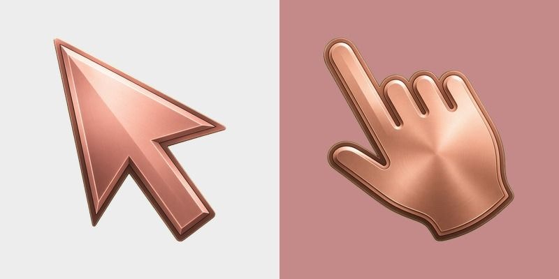 Rose Gold Bevel Cursor
