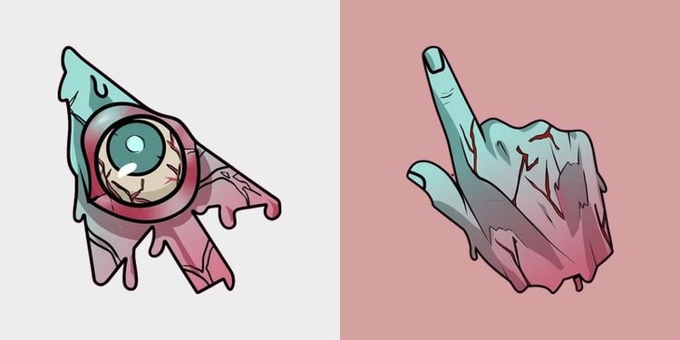 Rotting Brain Cursor | Custom Cursors Planet