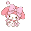 Sanrio My Melody and Giant Bow pointer cursor
