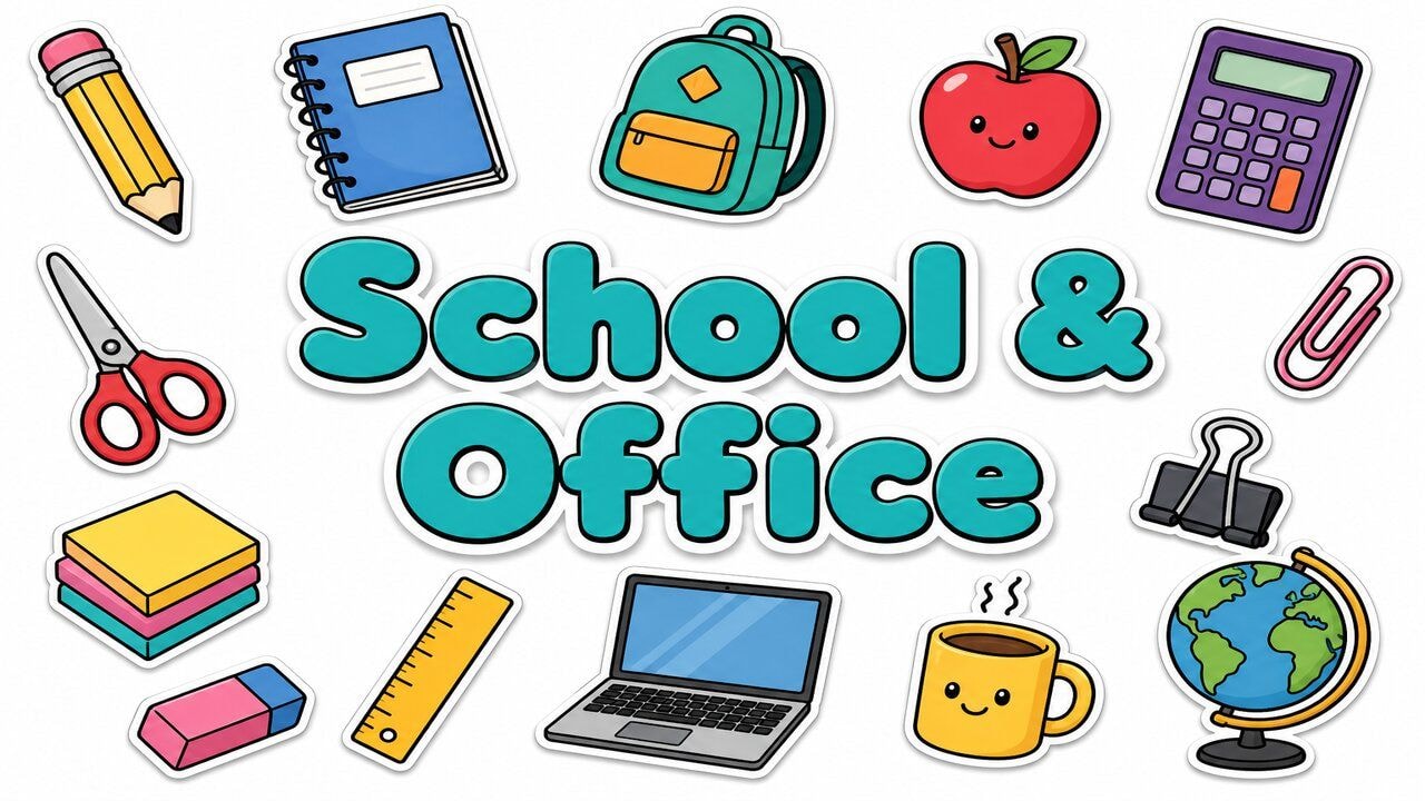 School & Office custom cursor collection preview