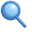 3D Blue Magnifying Glass pointer cursor
