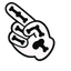 Skeleton Kitty White Cursor pointer cursor