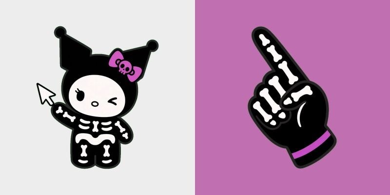 Skeleton Kuromi Cursor cursor preview
