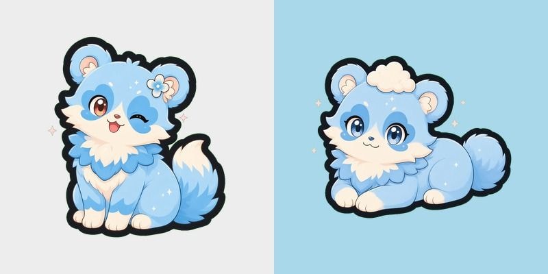 Sky Petal Bear cursor preview