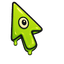 Slime Green Bubbly Cursor default cursor